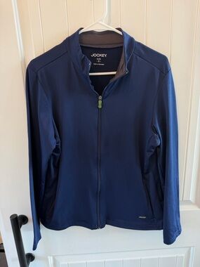 Jockey Navy Full-Zip Women's Bomber Jacket
